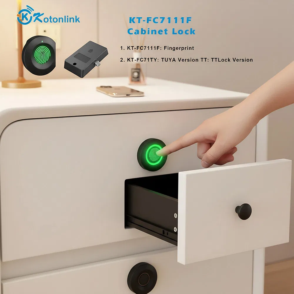 Khóa Tủ Vân Tay Kotonlink KT-FC711F Tuya TTLock App - ảnh 2