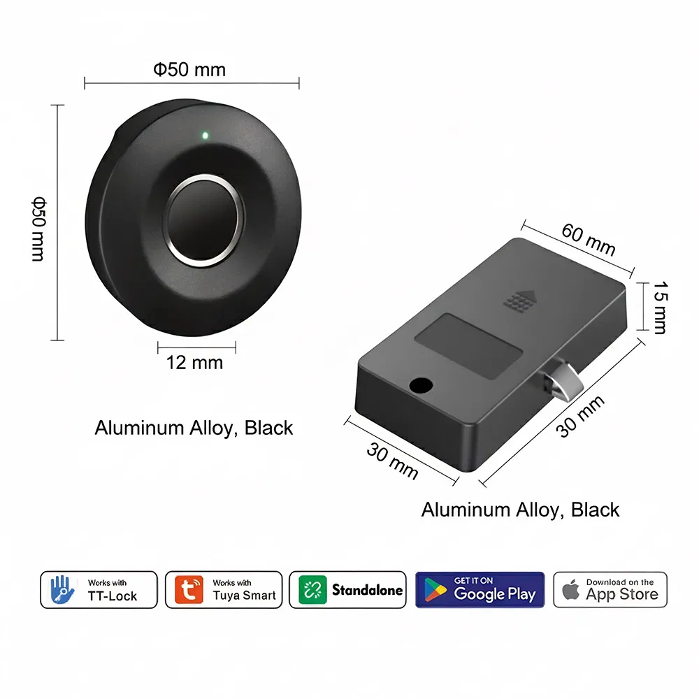 Khóa Tủ Vân Tay Kotonlink KT-FC711F Tuya TTLock App - ảnh 4