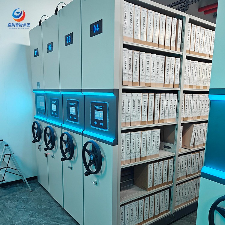 Tủ kệ di động nén thông minh RFID - ảnh 1