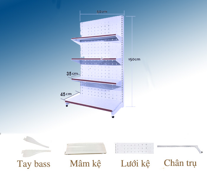 Export supermarket single shelf 90cm x 150cm 2