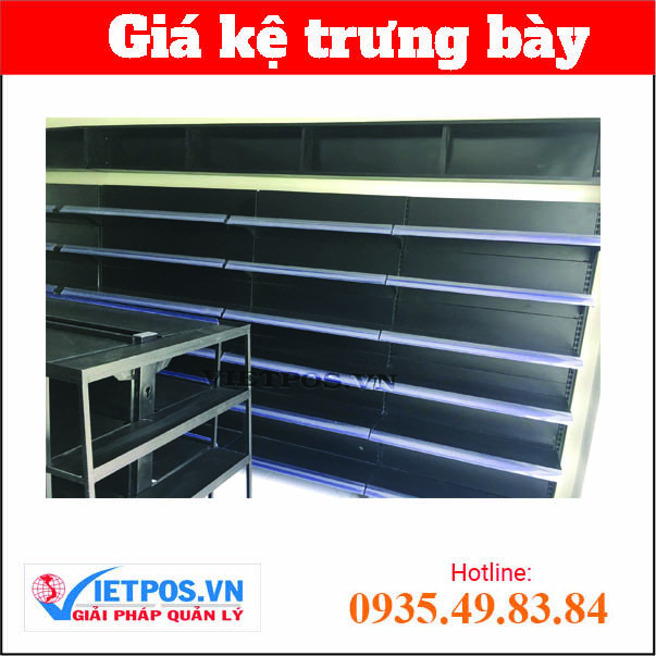 Single-sided solid back panel supermarket shelf (0.9 x 1.8)M 2