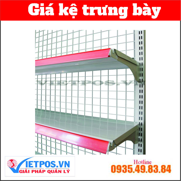 3-tier supermarket double-sided shelf (L90 x H120 x W45) Cm 3