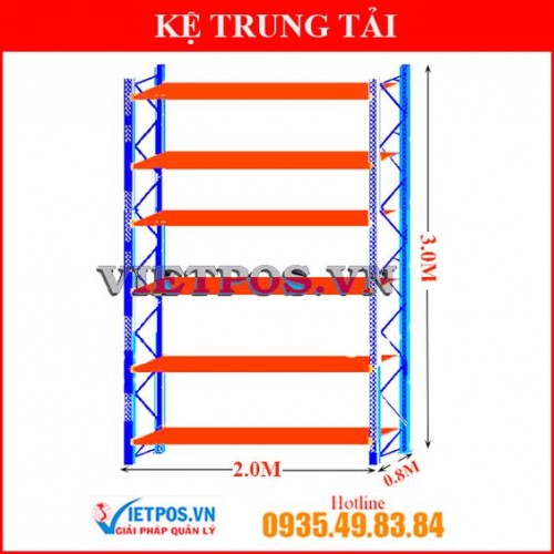 Kệ trung tải tại Vĩnh Long — giải pháp tối ưu cho kho hàng doanh nghiệp 2026