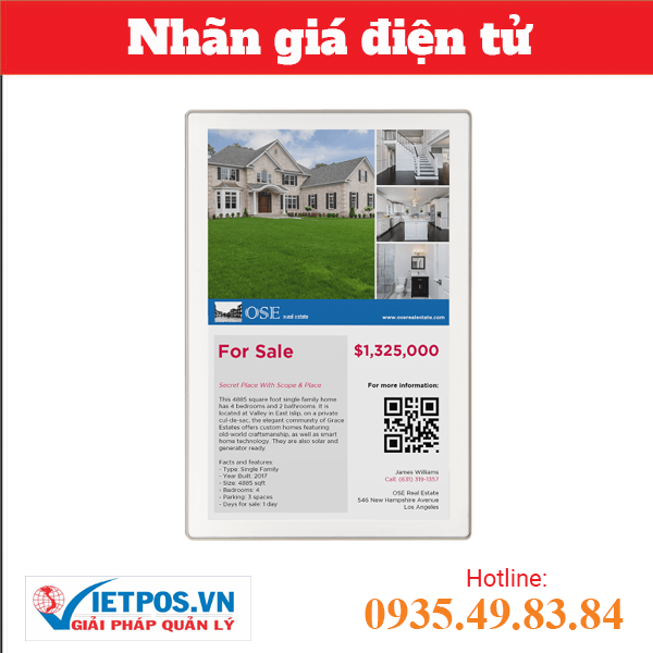 Nhãn giá điện tử ET-1002
