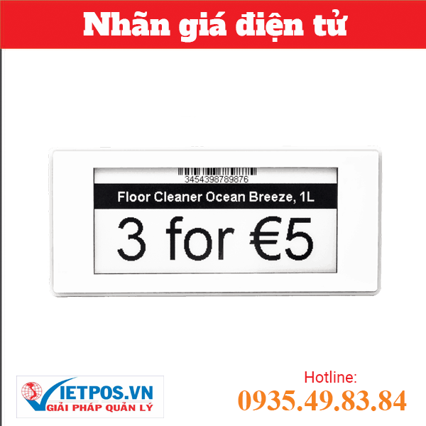 Nhãn giá điện tử PE-292 NFC