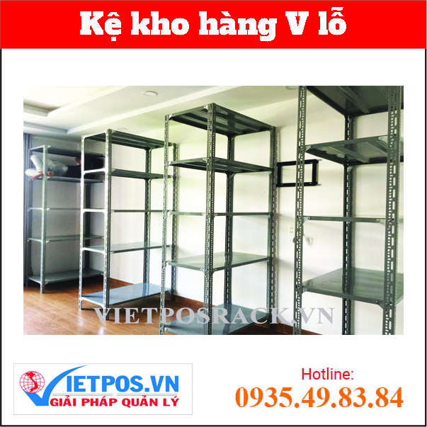Slotted angle shelf (L1M x W0.4M x H1.6M) 4 tiers 2