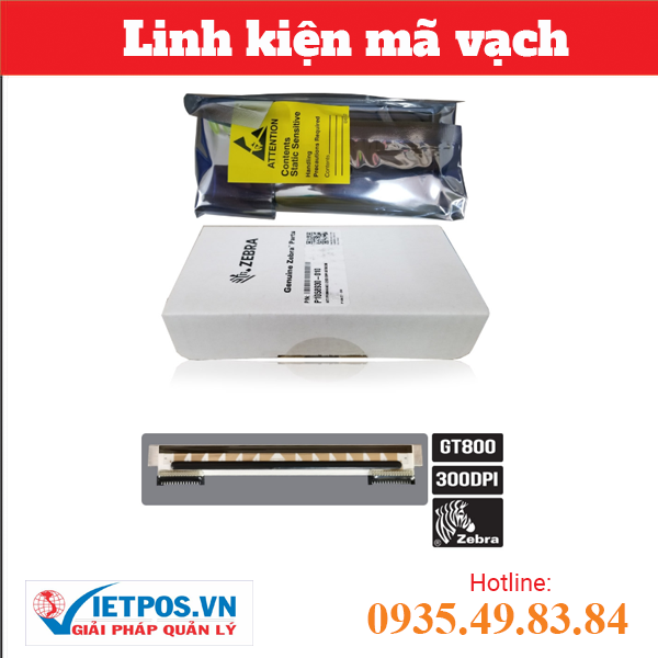 Zebra GT800 300DPI Barcode Printer Printhead