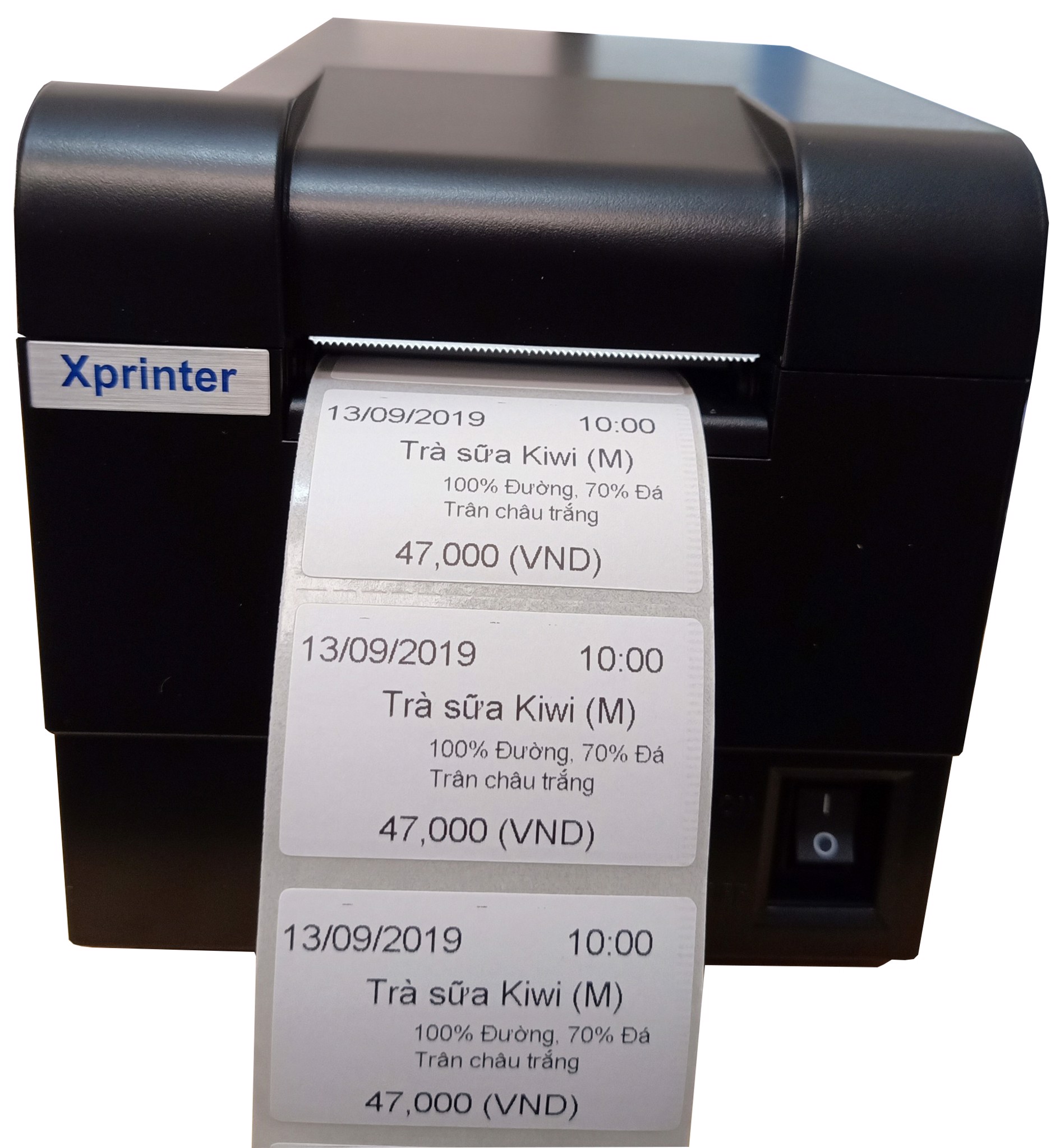Decal nhiệt 50x30 mm dùng in tem trà sữa, trà chanh 2