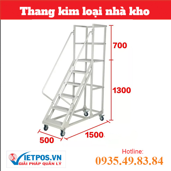 Thang kim loại nhà kho LT-11
