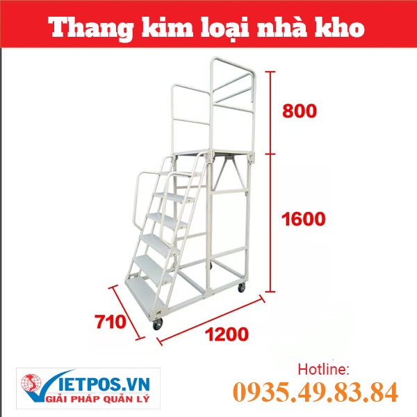 Thang kim loại nhà kho LT-9
