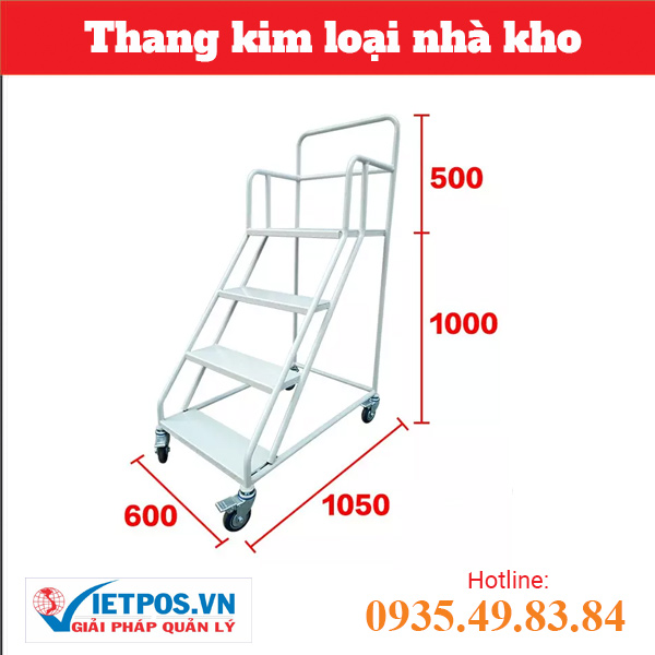 Thang kim loại nhà kho LT-8
