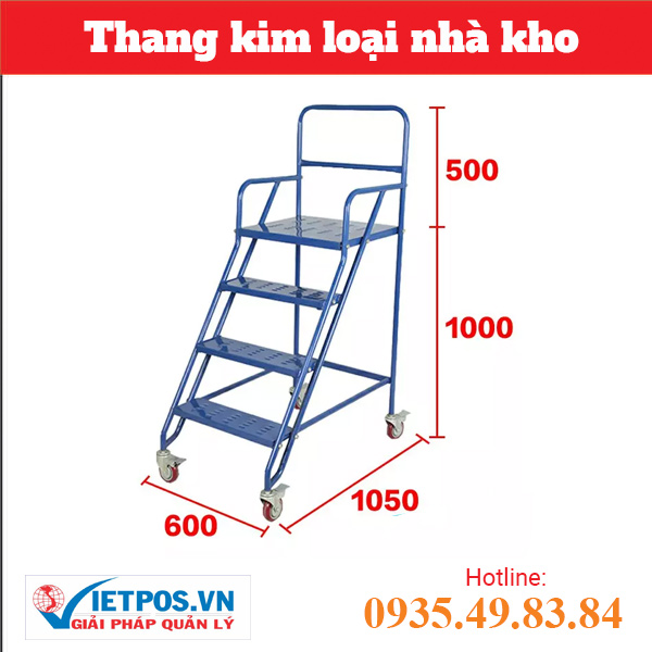 Thang kim loại nhà kho LT-7