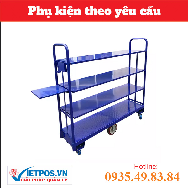 Xe đẩy hàng hóa 4 tầng