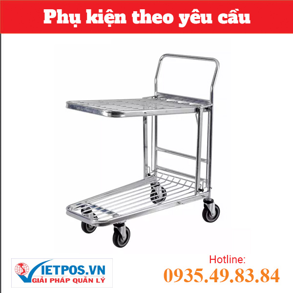 Xe đẩy hàng 2 tầng