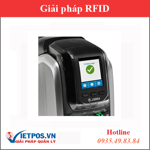 Zebra ZC300 RFID 카드 프린터 4
