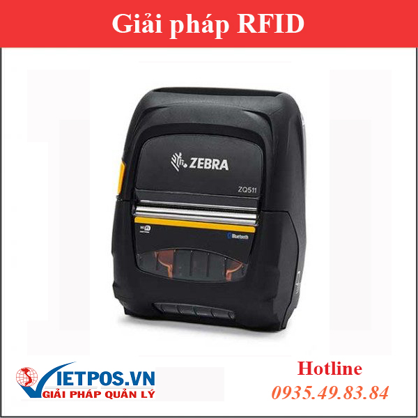 Máy in di động RFID Zebra ZQ500