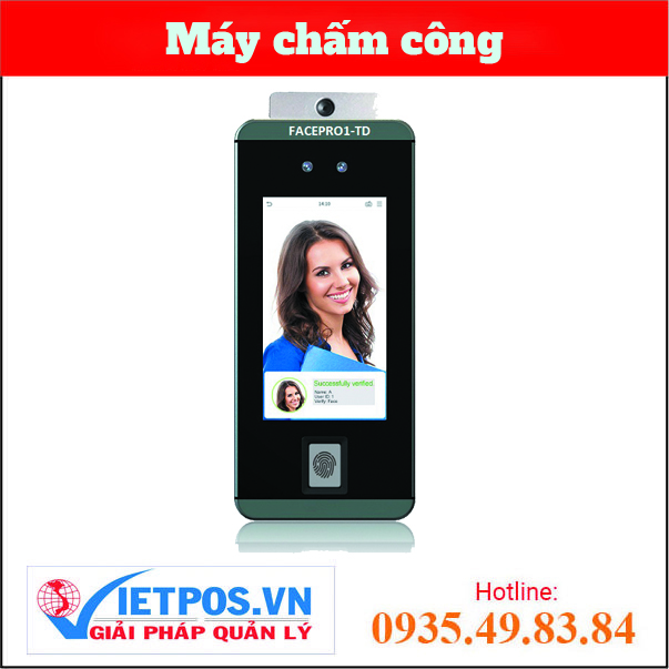 FacePro1-TD máy chấm công khuôn mặt nhận diện khẩu trang