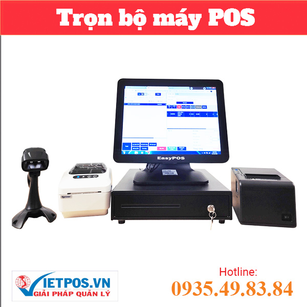 Trọn bộ tính tiền POS 2 màn hình E8100 - J1900 – Bán lẻ
