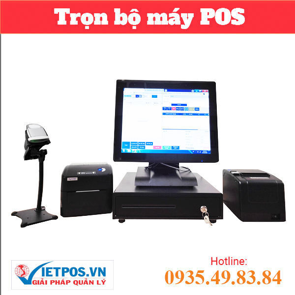Trọn bộ tính tiền POS Easy J1900C 644G - Bán lẻ