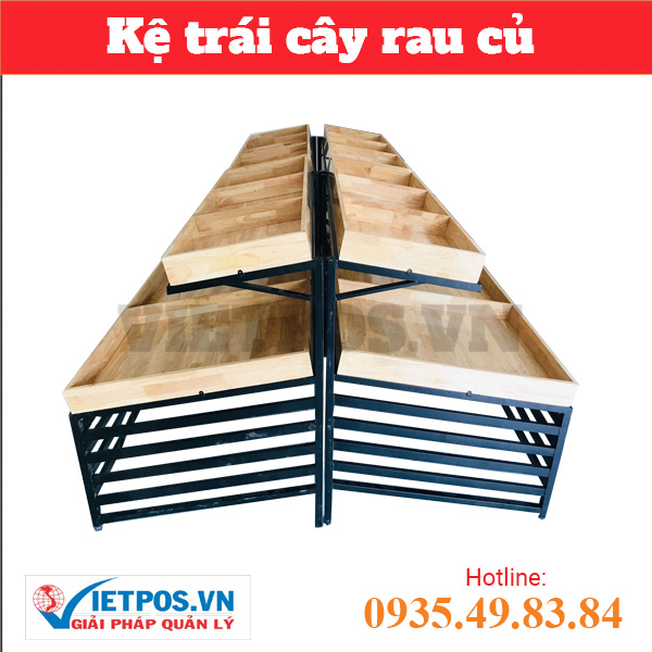 Kệ đôi mâm gỗ 2 tầng