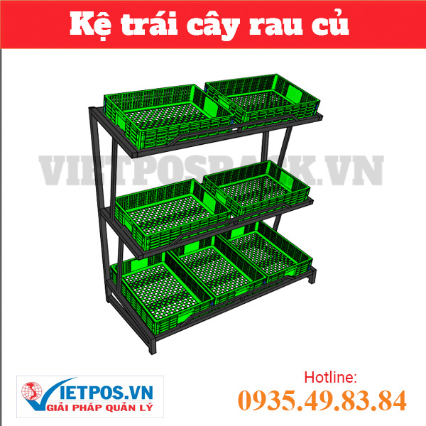 Kệ trái cây đơn mâm rổ