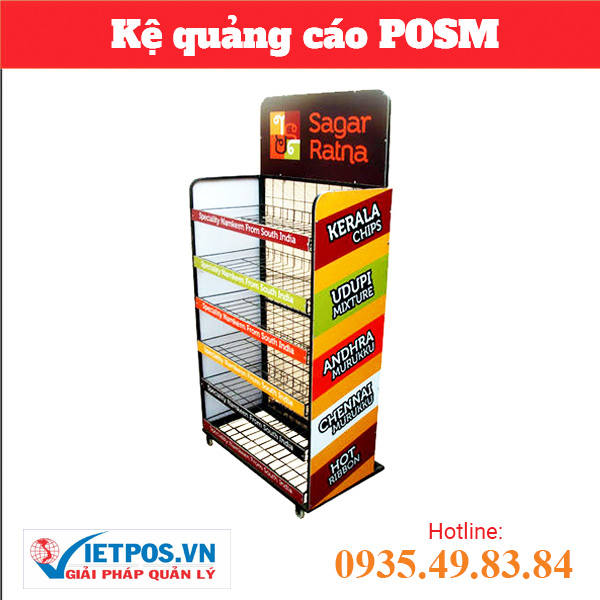 POSM display stand for candies and cakes