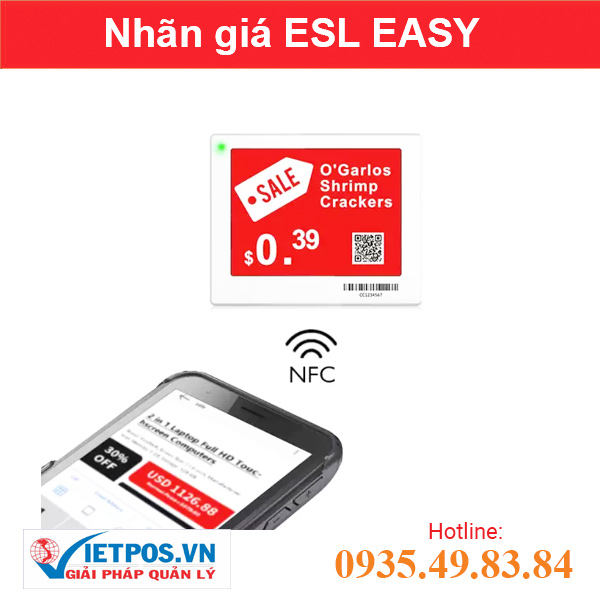 Nhãn giá kỹ thuật số ESL NFC 4.2 inch