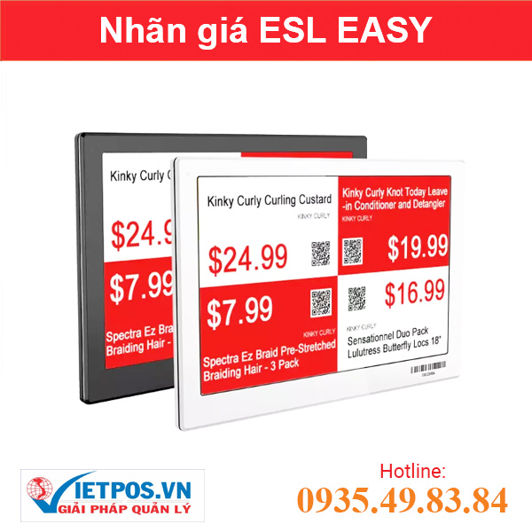 전자 가격표 ESL Smart Label Slim 7.5인치