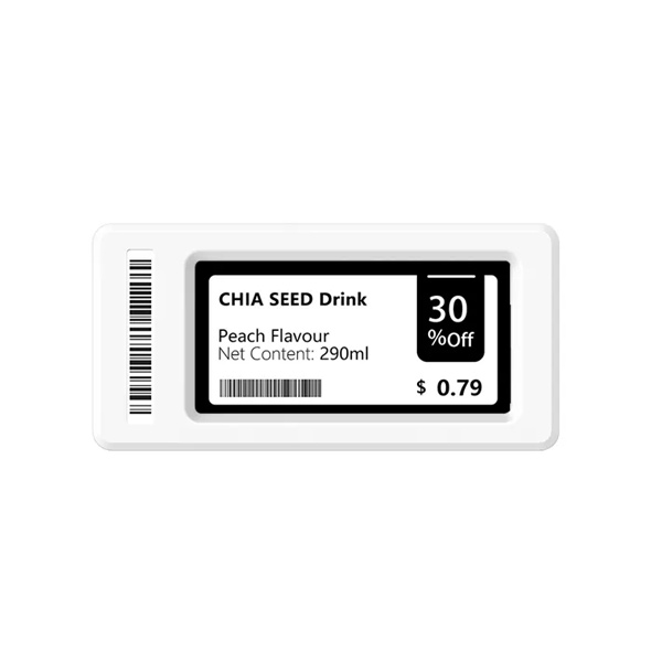 2.66 inch B/W ESL Price Tag 2