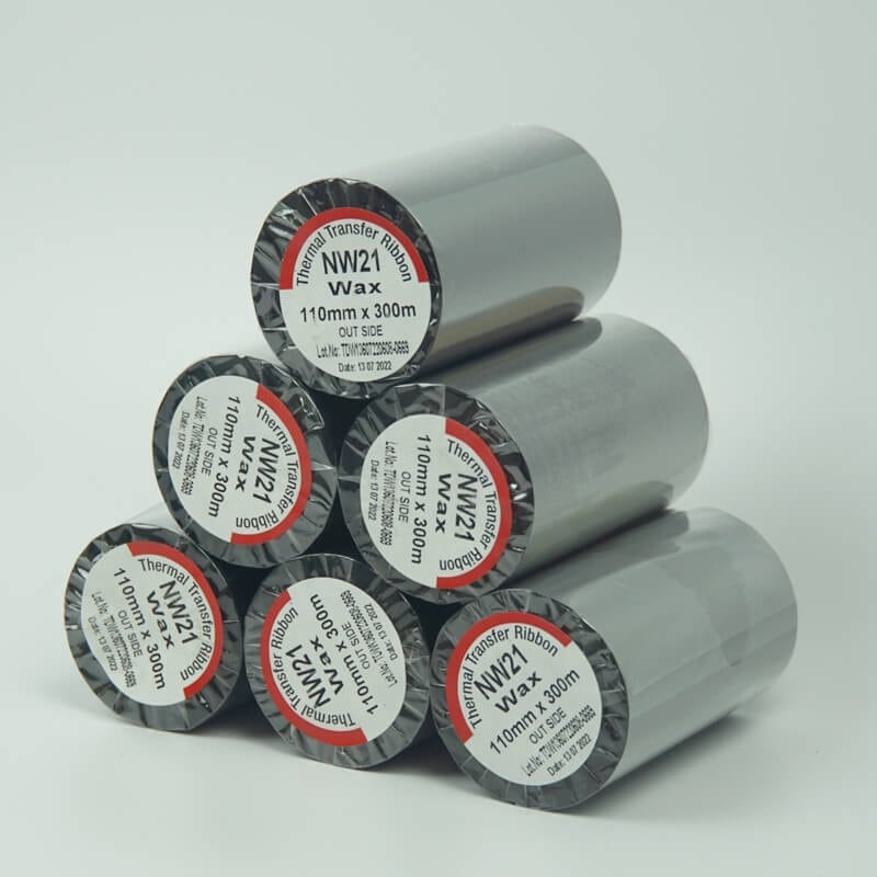 바코드 리본 WAX RESIN (110mm x 300m) 2