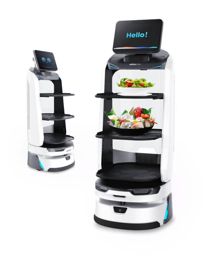 Robot LuckiBot Pro phục vụ đồ ăn