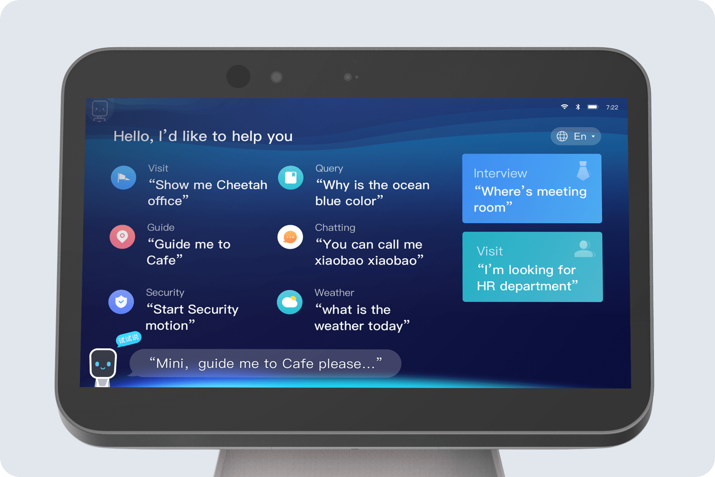 Robot GreetingBot Mini tự phục vụ 2