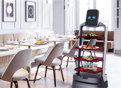 Robot LuckiBot Phục Vụ Nhà Hàng