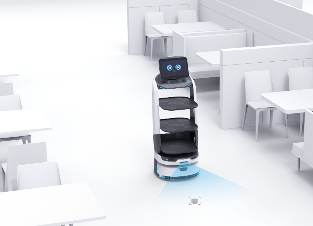 Robot phục vụ nhà hàng - LuckiBot Pro Autodoor