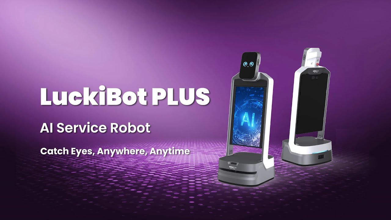 Robot Quảng Cáo Phục Vụ LuckiBot Plus