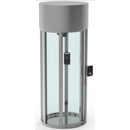 Cổng xoay full height kính AB ZOJE Z2009 (AB Glass Full Height Turnstile)