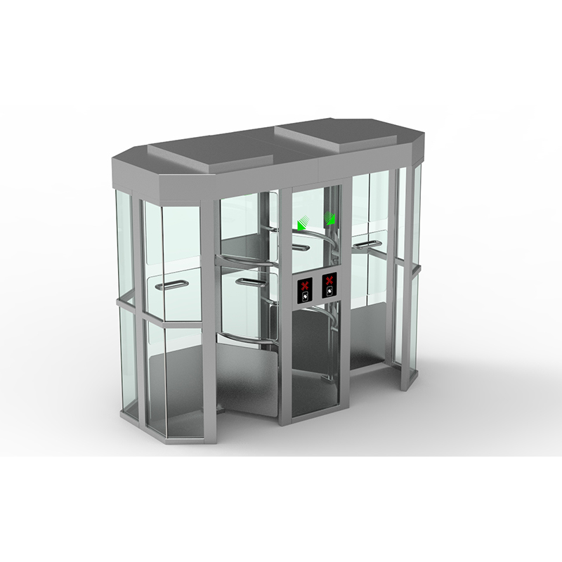 Cổng xoay full height kính cường lực ZOJE Z2007 (Tempered Glass Full Height Turnstile) 2